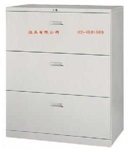 3-24抽屜三層式鋼製公文櫃 W90xD45xH106c